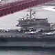 Illustration for article titled Watch This Supercarrier Launch Jets While Passing Under The Golden Gate Bridge